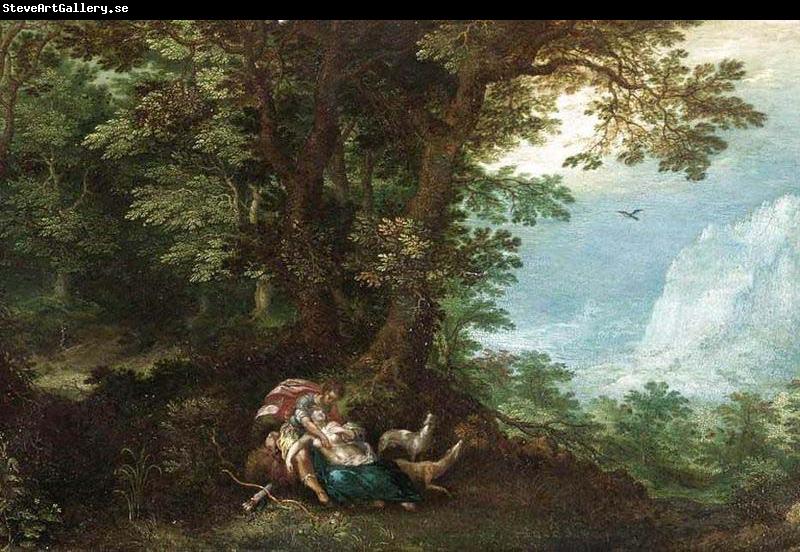 unknow artist Extensive Wooded Landscape with Cephalus and Procris